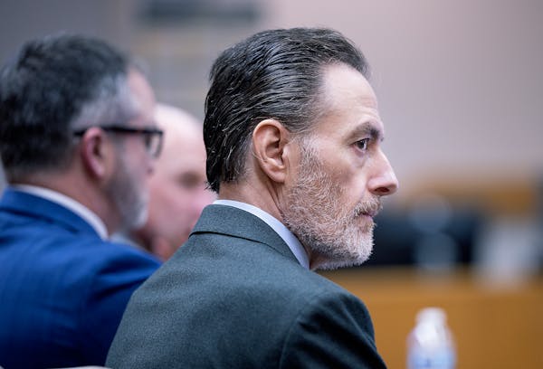 Nicolae Miu watches as the jury asks to view the video after they received the case at his trial at the St. Croix County Circuit Court in Hudson, Wis.