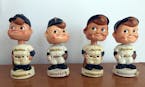 These early Twins bobbleheads mistakenly called the team the Minneapolis Twins. Team owner Calvin Griffith —a legendary penny-pincher — had a secr