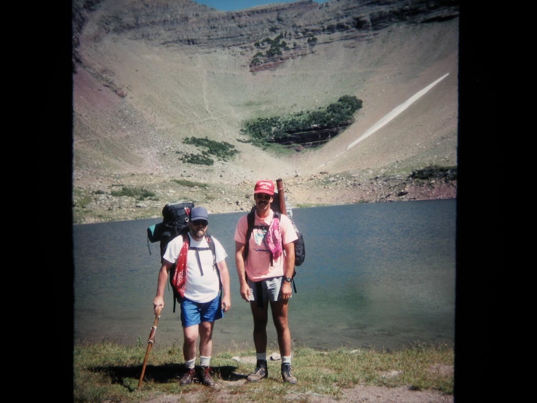 Jon Kuno, left, and Bob Naslund did some early outings together out West at places such as Glacier National Park in Montana.