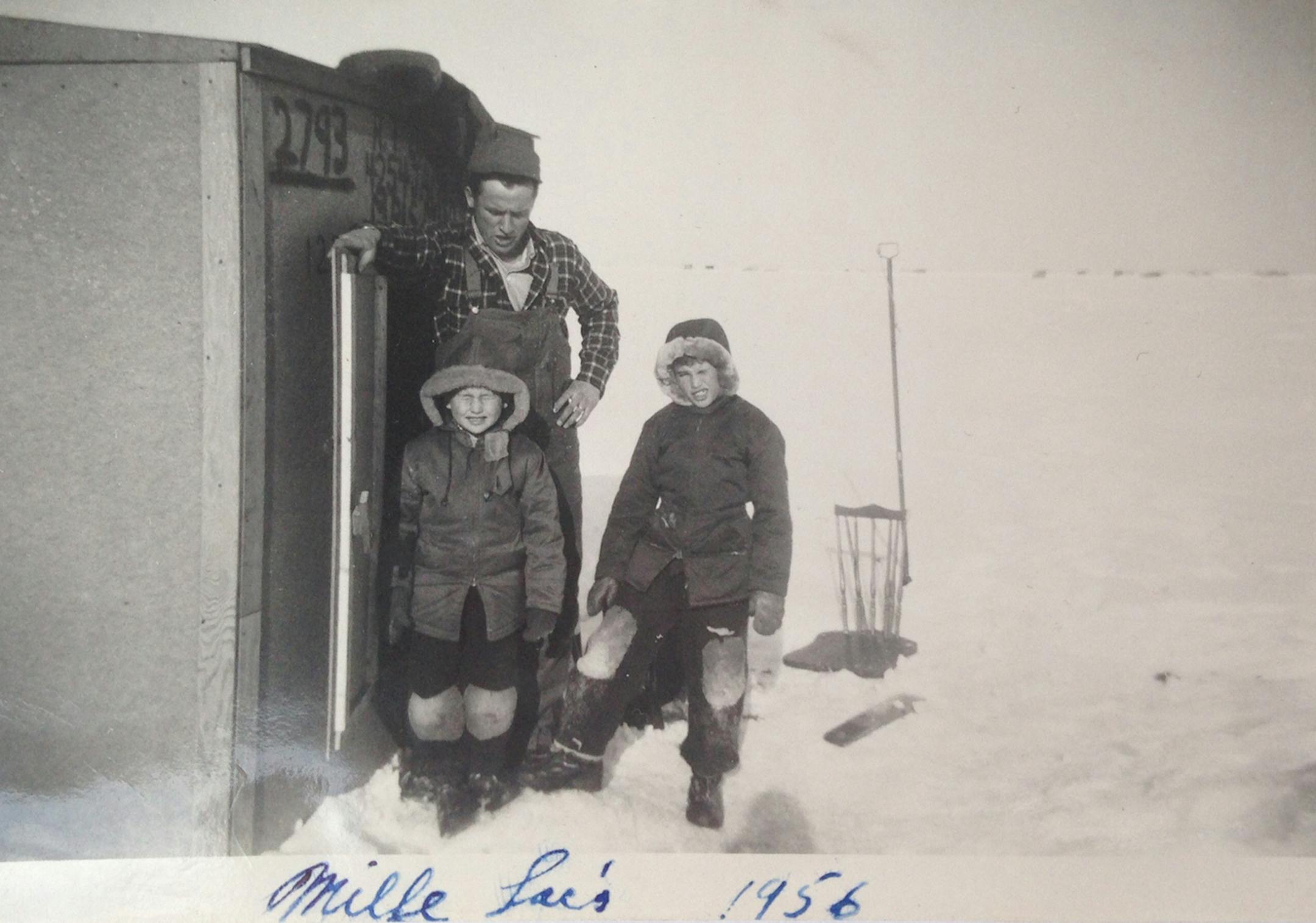 Sonny Blau, back left, with Don Blau, left, and Tom Cooley.
