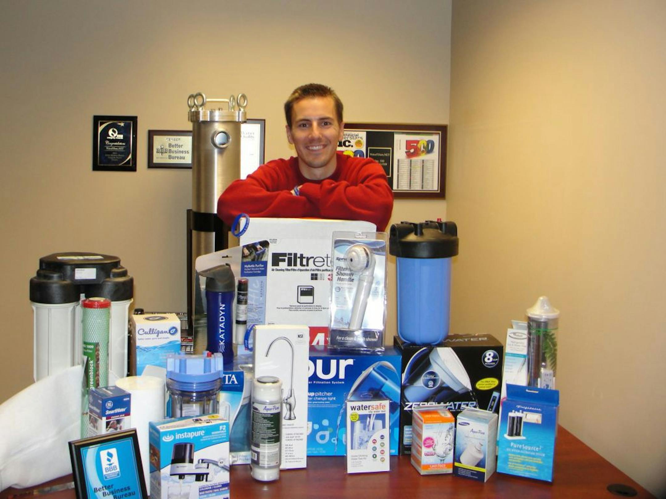 Jamin Arvig, CEO of a 30-employee, $20 million-sales distributor of water-filtration products who started the company in is his apartment with his wife in 2002, and who is donating 5 percent of sales (as opposed to profits) to clean-water projects globally through Watercharity.org and other nonprofit partners.