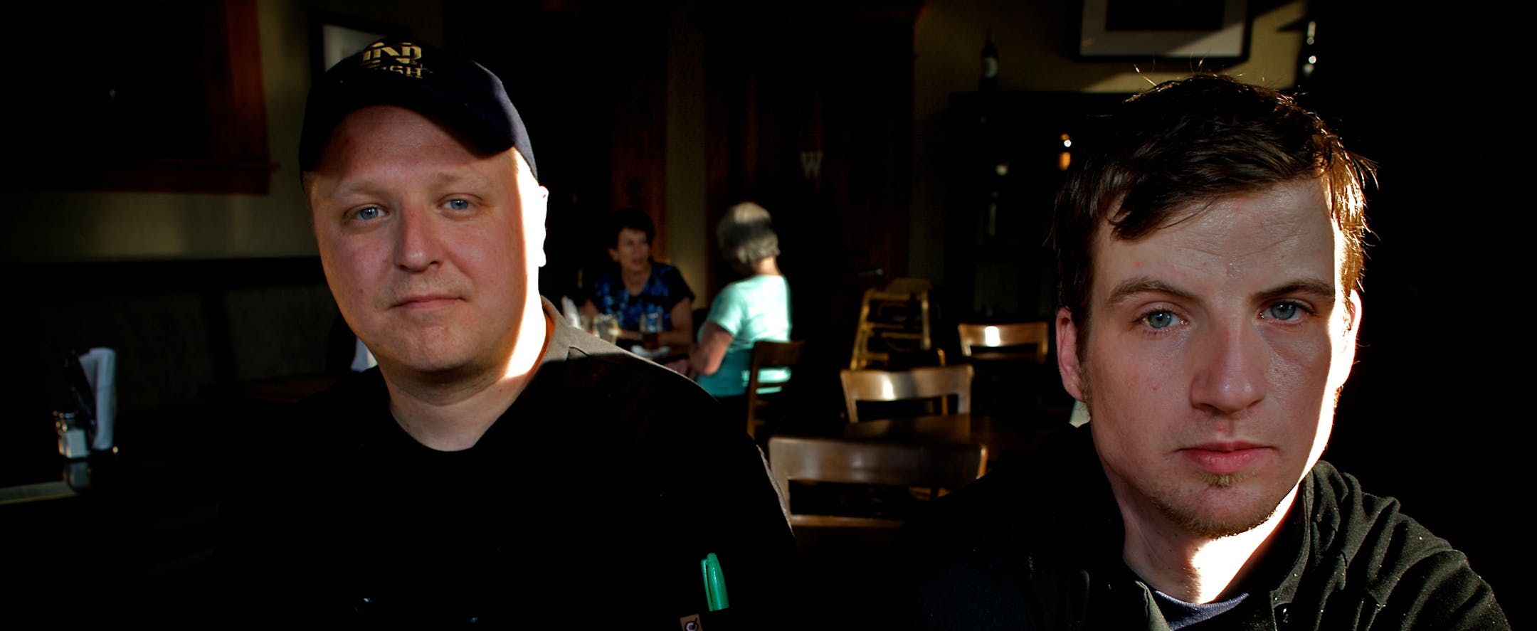 Sous chef Chris Wolfe, left, and chef/owner John Conklin. "Cooking has always been with me," said Conklin. "I got started in the business as a dishwasher, and I got sucked in and couldn't get out."