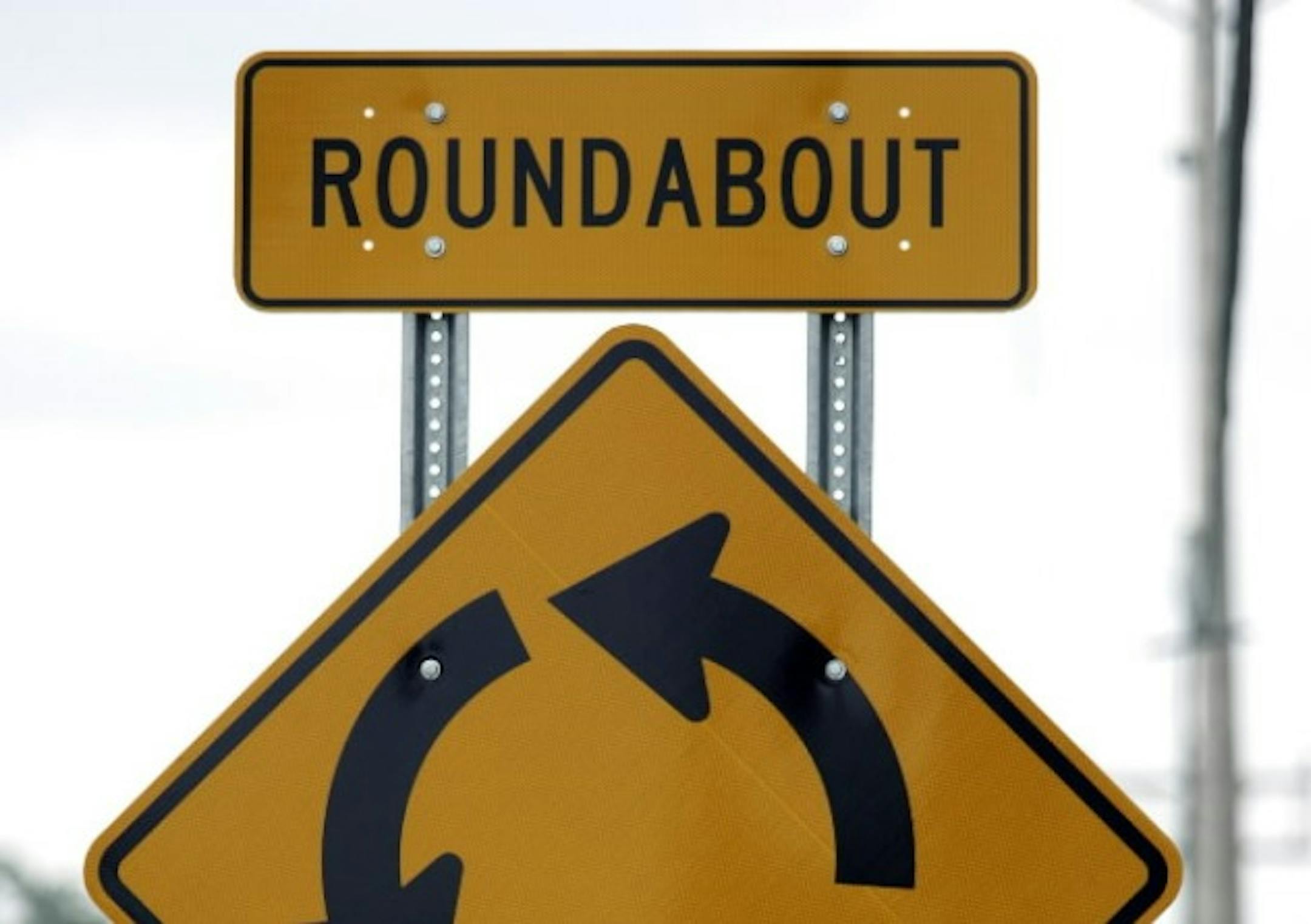 Roundabout sign