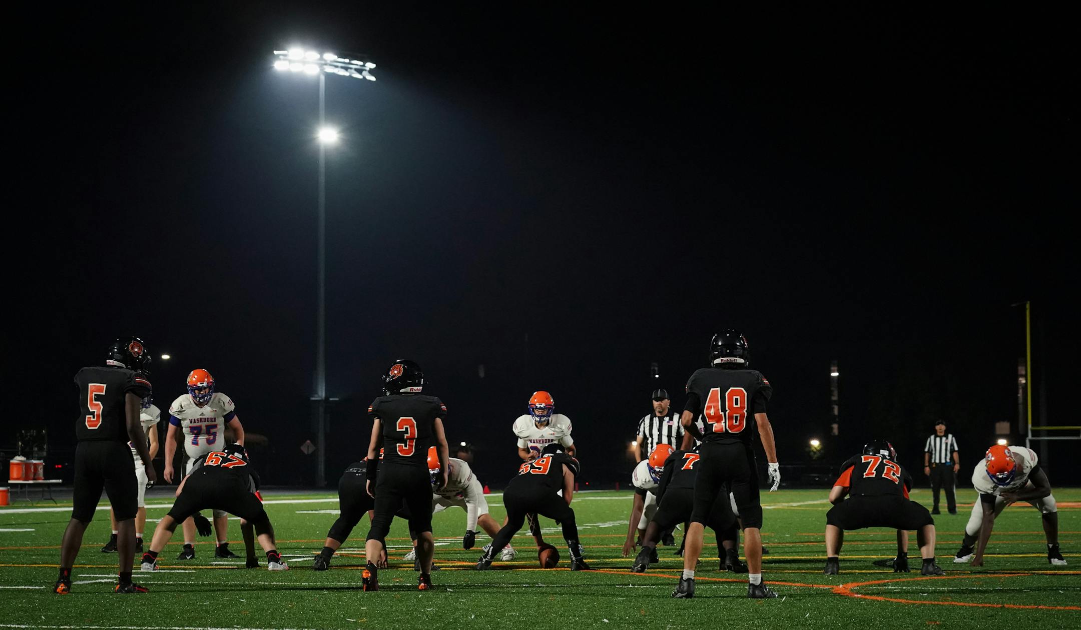 Minneapolis South celebrated their first homecoming under the lights after a major restoration. ] Shari L. Gross • shari.gross@startribune.com Minneapolis South hosted Washburn High School for a football game on Friday night, Sept. 20, 2019. South's homecoming was the first game played under the new stadium lights.