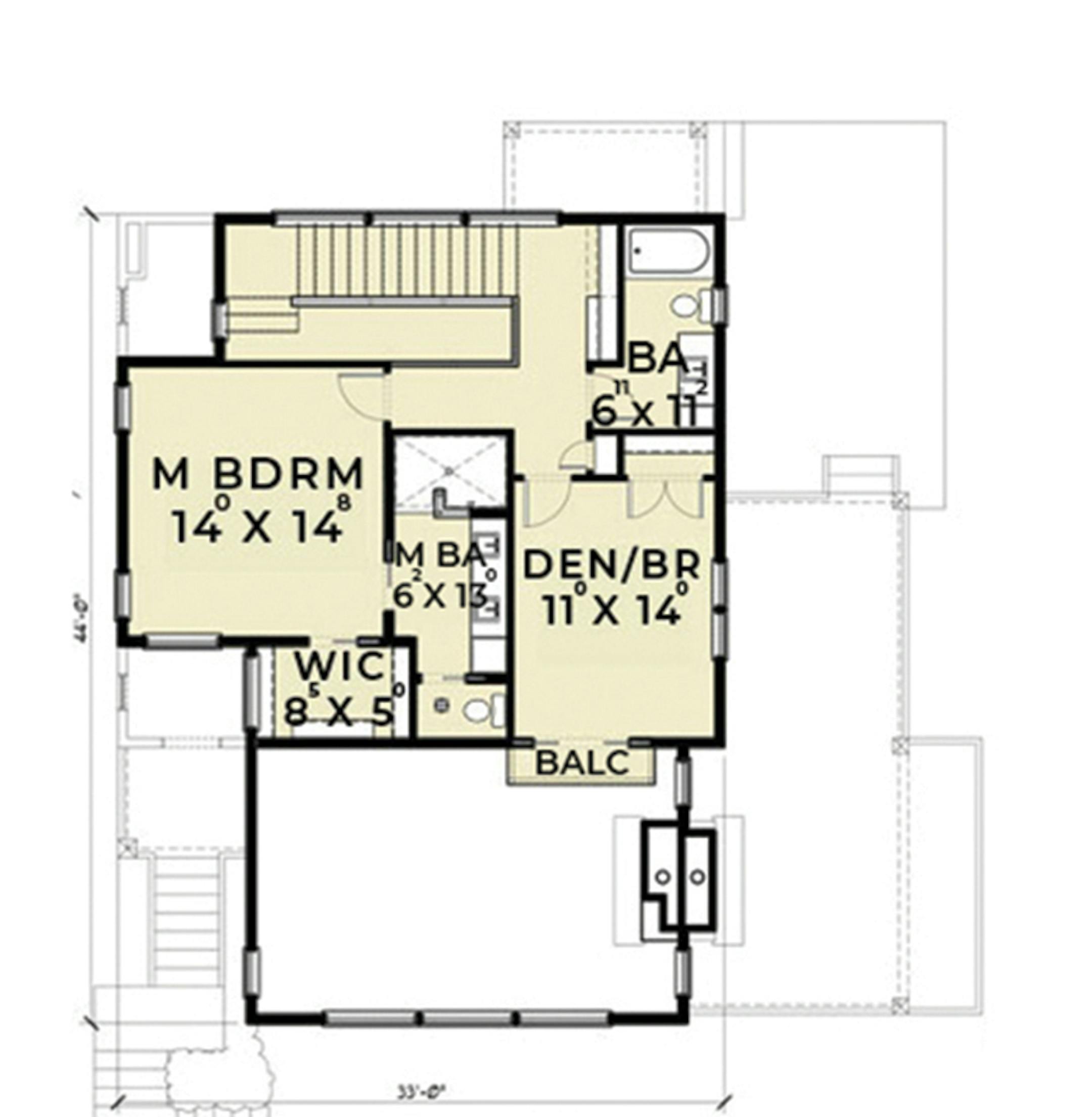 The upper level