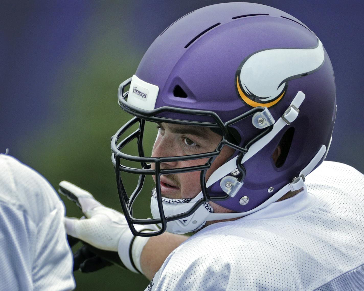 Vikings practice. Vikings new center/guard Brett Jones joined practice Monday afternoon. ] BRIAN PETERSON &#xef; brian.peterson@startribune.com
Eagan, MN 08/27/2018 ORG XMIT: MIN1808271702240840