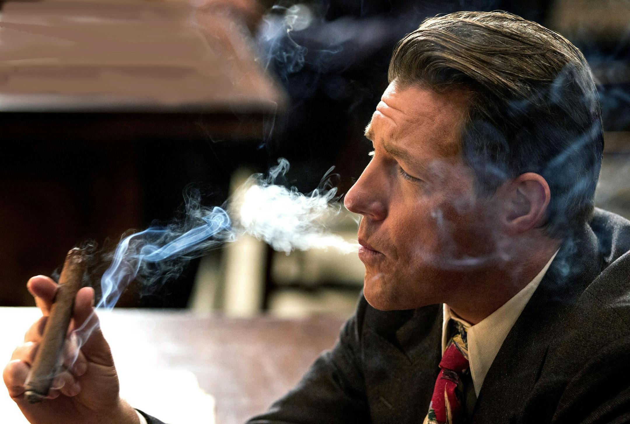 Ed Burns plays Bugsy Siegel in TNT's film-noir series, "Mob City" premiering on Dec. 4. (Doug Hyun/Courtesy TNT/MCT) ORG XMIT: 1146009