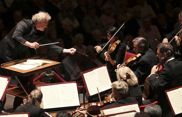 Music Director Osmo Vanska conducting the orchestra at the Concertgebouw in Amsterdam in 2010.