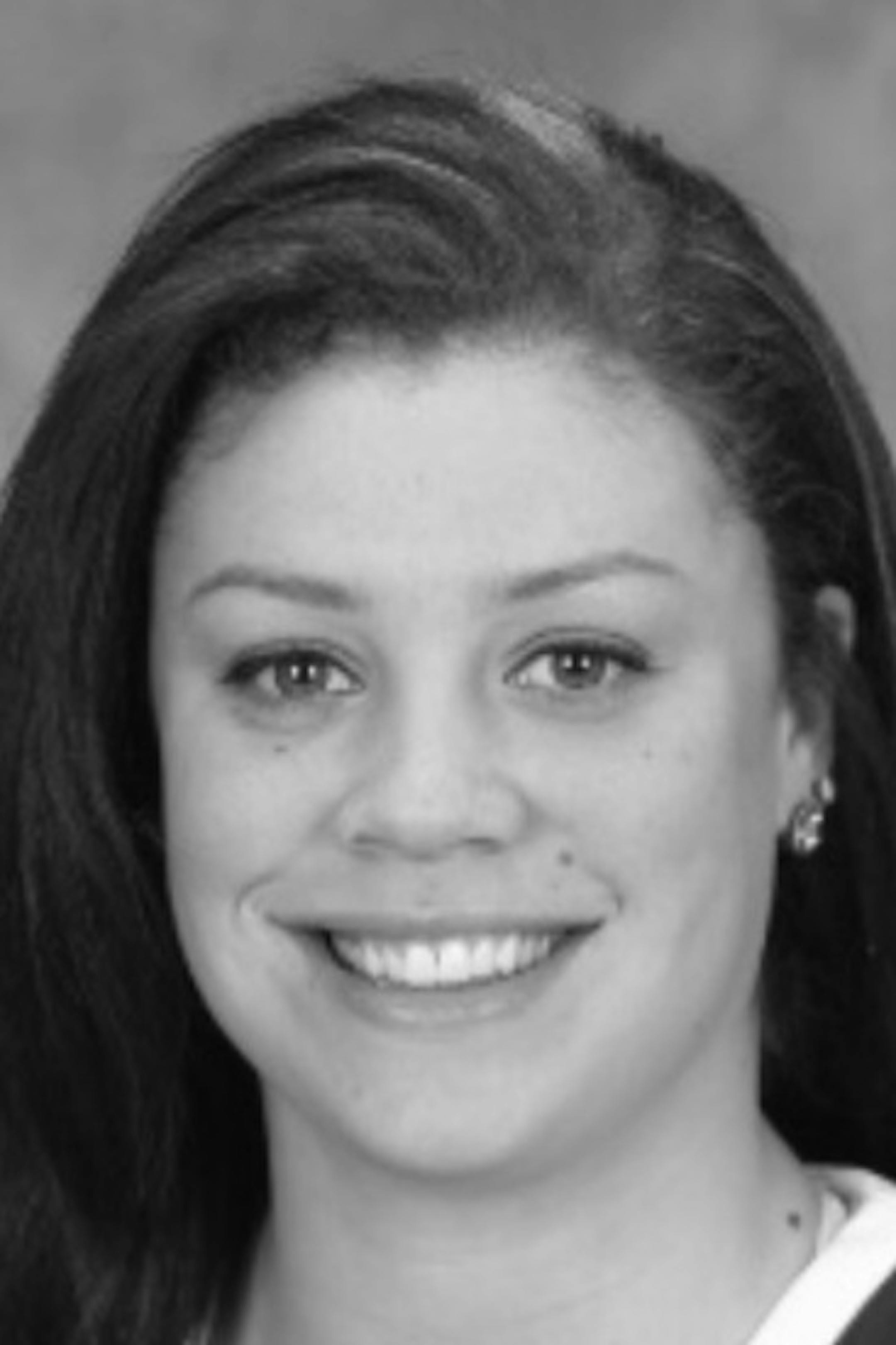 Rachel Banham Gophers women's basketball 2015-16. In black and white because it was pulled from the Gophers media guide.