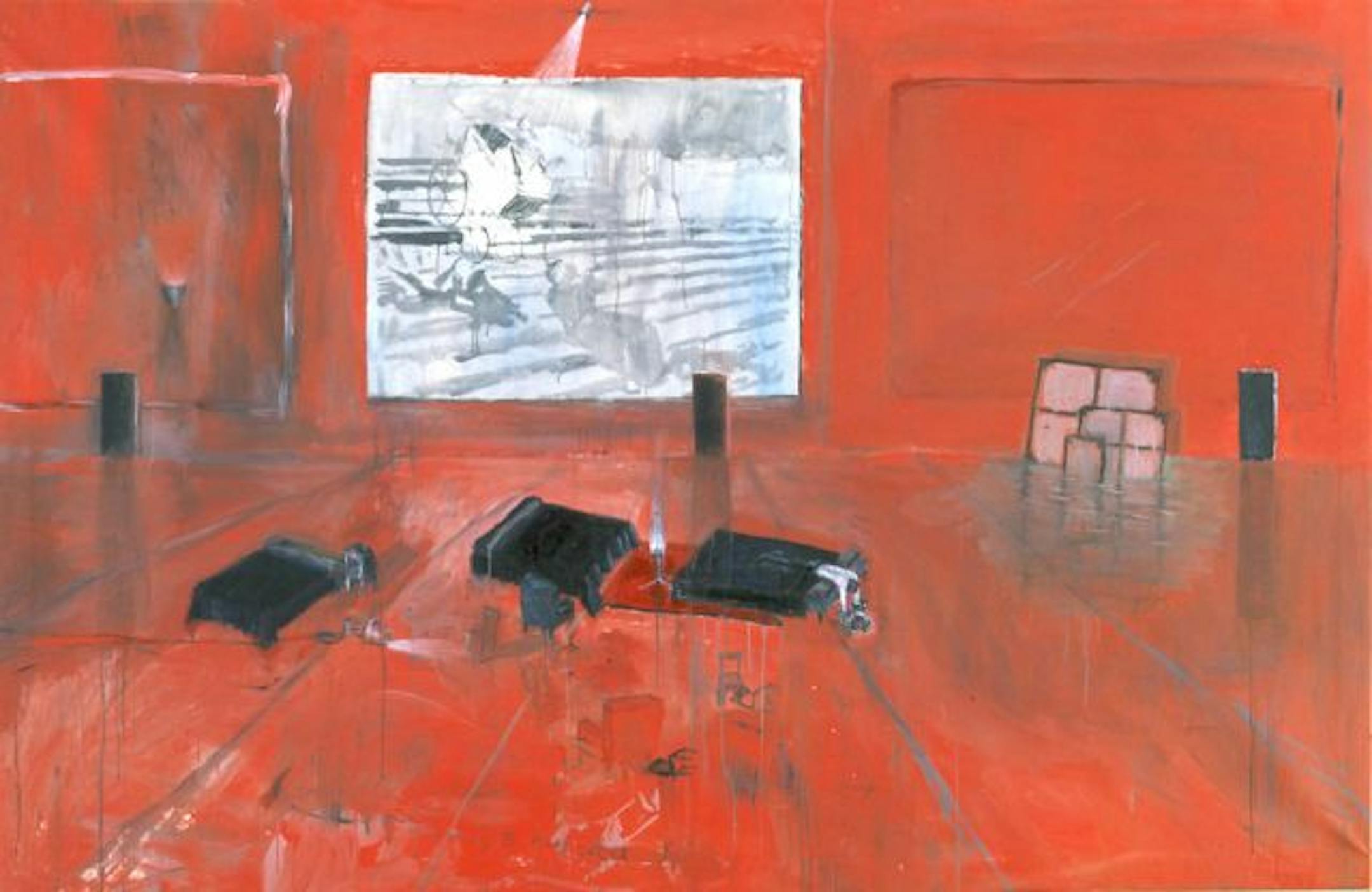 Guillermo Kuitca's makes a famous scene from the 1925 film "Battleship Potemkin" the centerpiece of "El mar dulce."