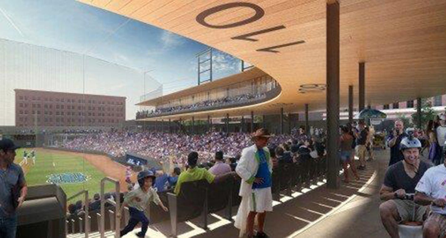 The concourse of the St. Paul Saints ballpark. ORG XMIT: MIN1402201756123854