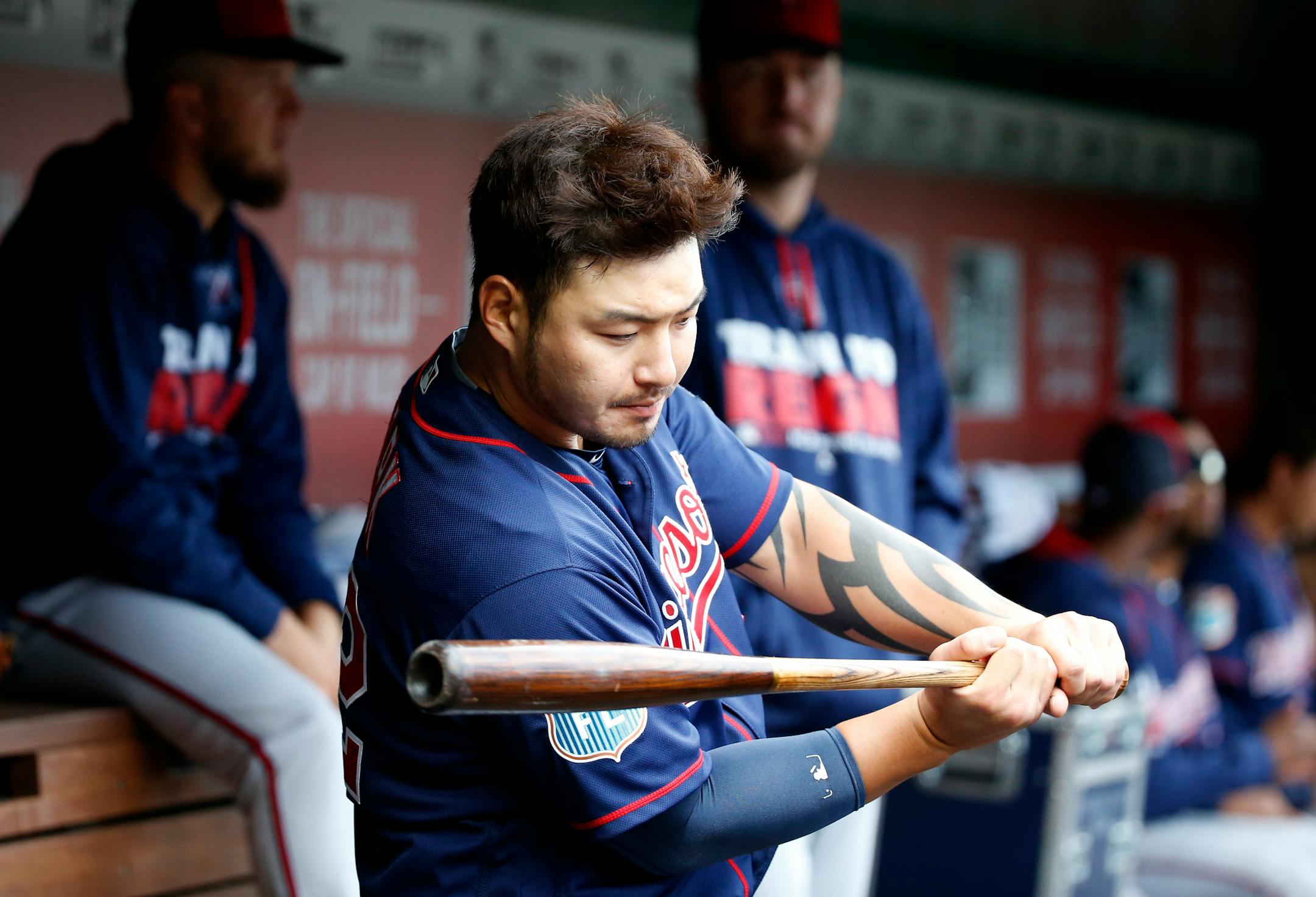 Twins designated hitter Byung Ho Park