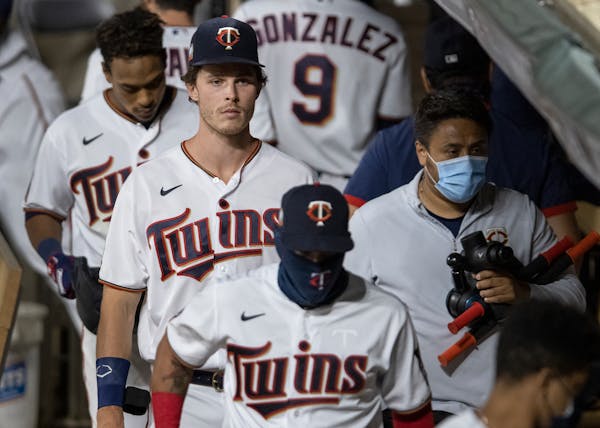Right fielder Max Kepler and his Twins teammates slowly left the dugout at the end of the game.