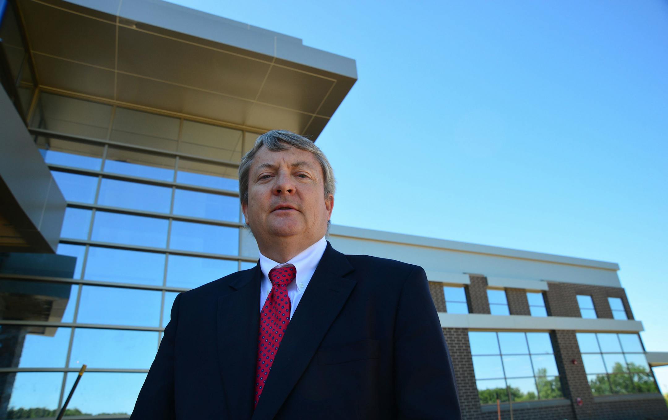 Mark Davis of the The Davis Group, the medical office building developer.was on site of a new medical building in Vadnais Heights which will be a new Allina Health Clinic.] Richard.Sennott@startribune.com Richard Sennott/Star Tribune Vadnais Heights Minnesota Tuesday 7/23/13) ** (cq)