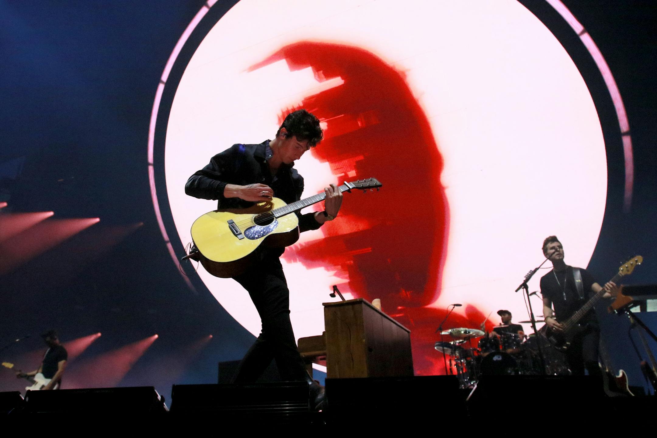 Shawn Mendes performs Friday, June 21, 2019, at the Xcel Energy Center in St. Paul, MN.