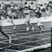 Wilma Rudolph wins the 200 meters at the 1960 Rome Olympics. 