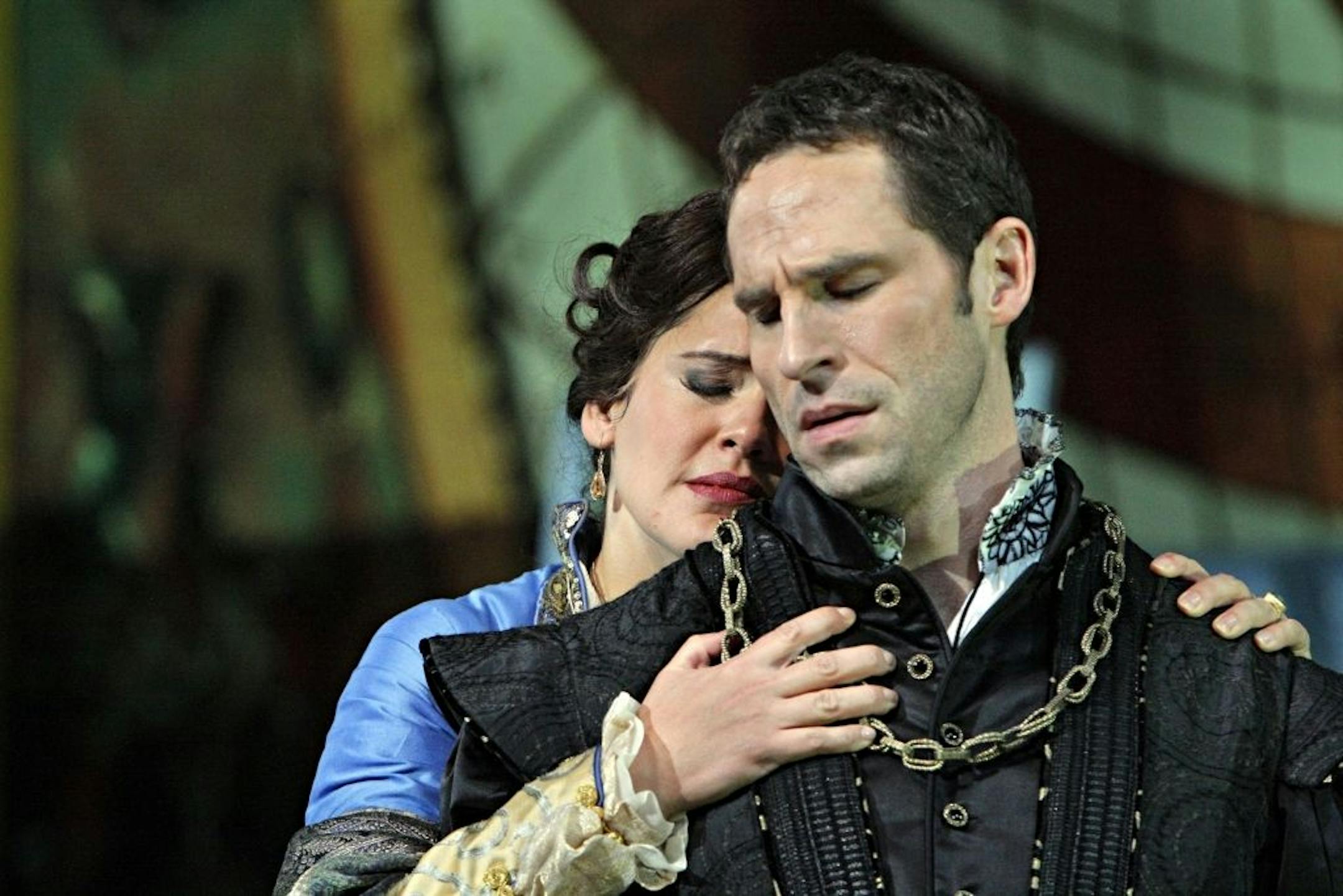credit: Michal Daniel Anna Bolena (Keri Alkema) and Henry VIII (Kyle Ketelsen) in the Minnesota Opera production of "Anna Bolena."