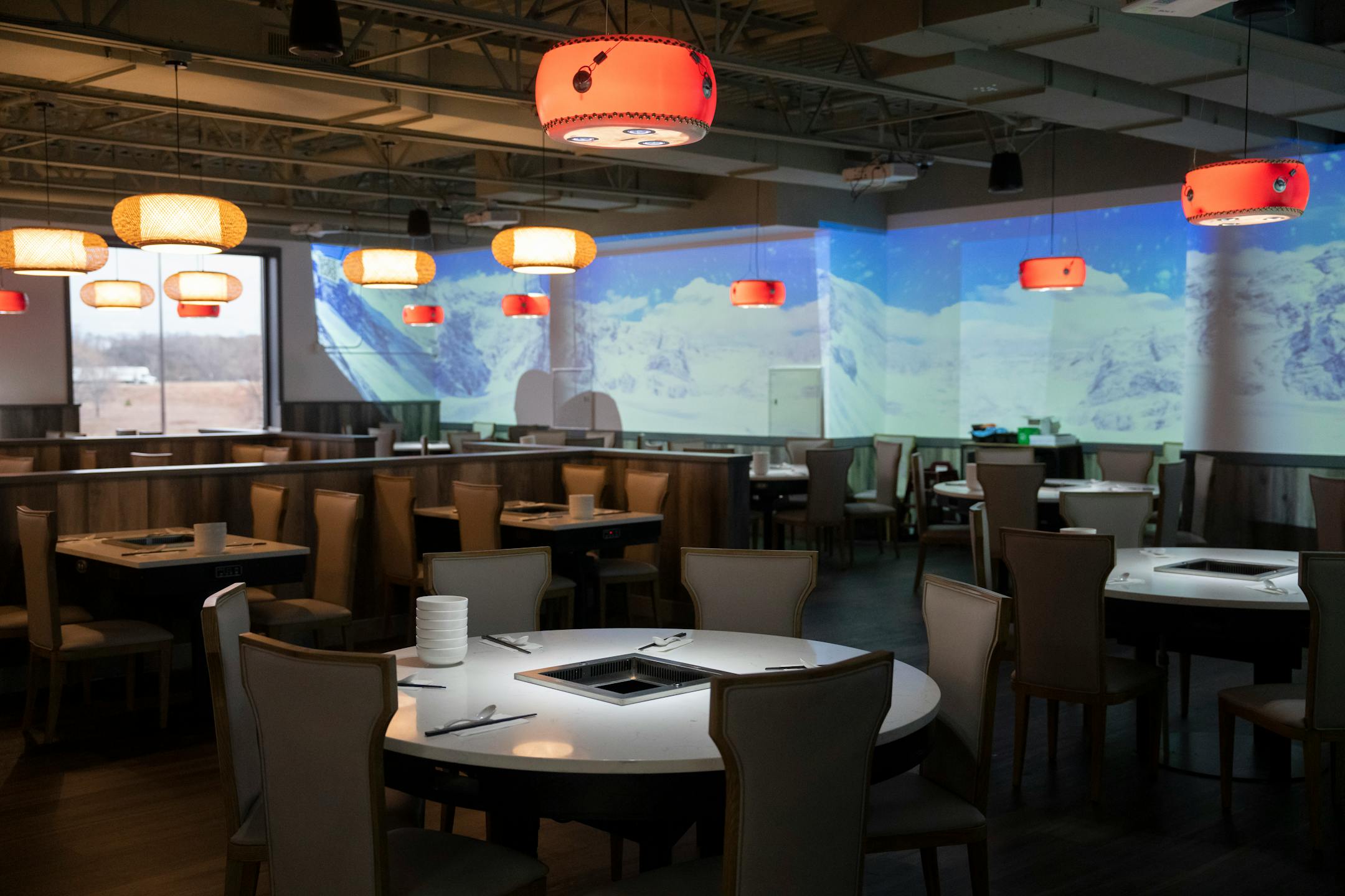Hot Pot City restaurant at a soft opening for the new Asia Mall.