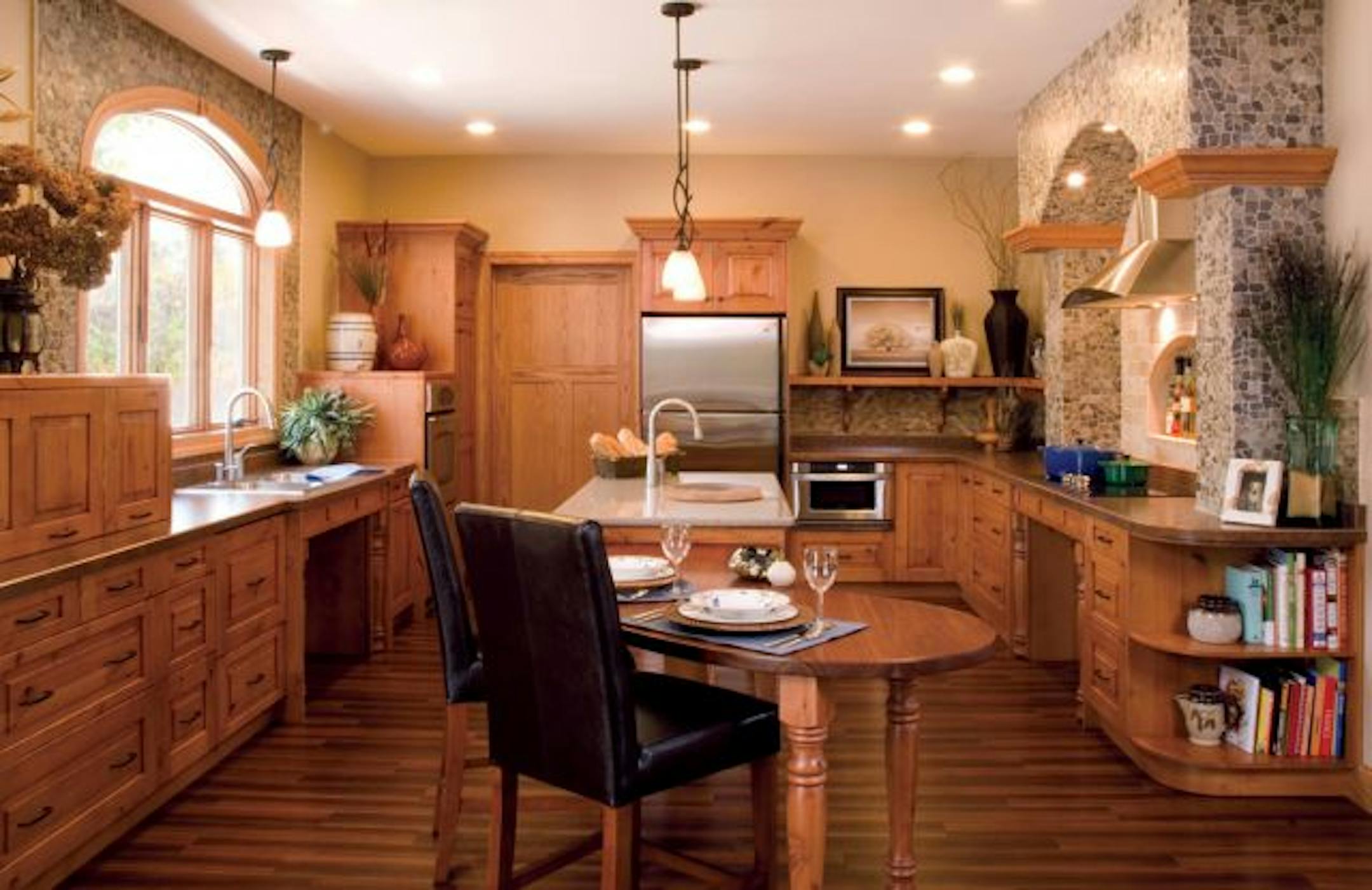 provided photo / credit: Sawhill Universal0725,- kitchen in Bemidji house designed for Rod Tolman