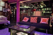 Tim Herbstrith finished the basement of his south Minneapolis home and created a 'speakeasy' decorated with repurposed family heirlooms including his 