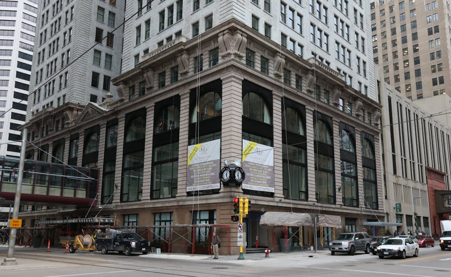 A massive &#x2014; and expensive &#x2014; renovation has restored the historic Soo Line building to its former glory in downtown Minneapolis, demolishing its rabbit-warren offices and turning the space into upscale apartments. Residents are moving in even as crews add finishing touches.