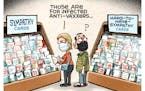 Sack cartoon: Cards for the anti-vaxxers