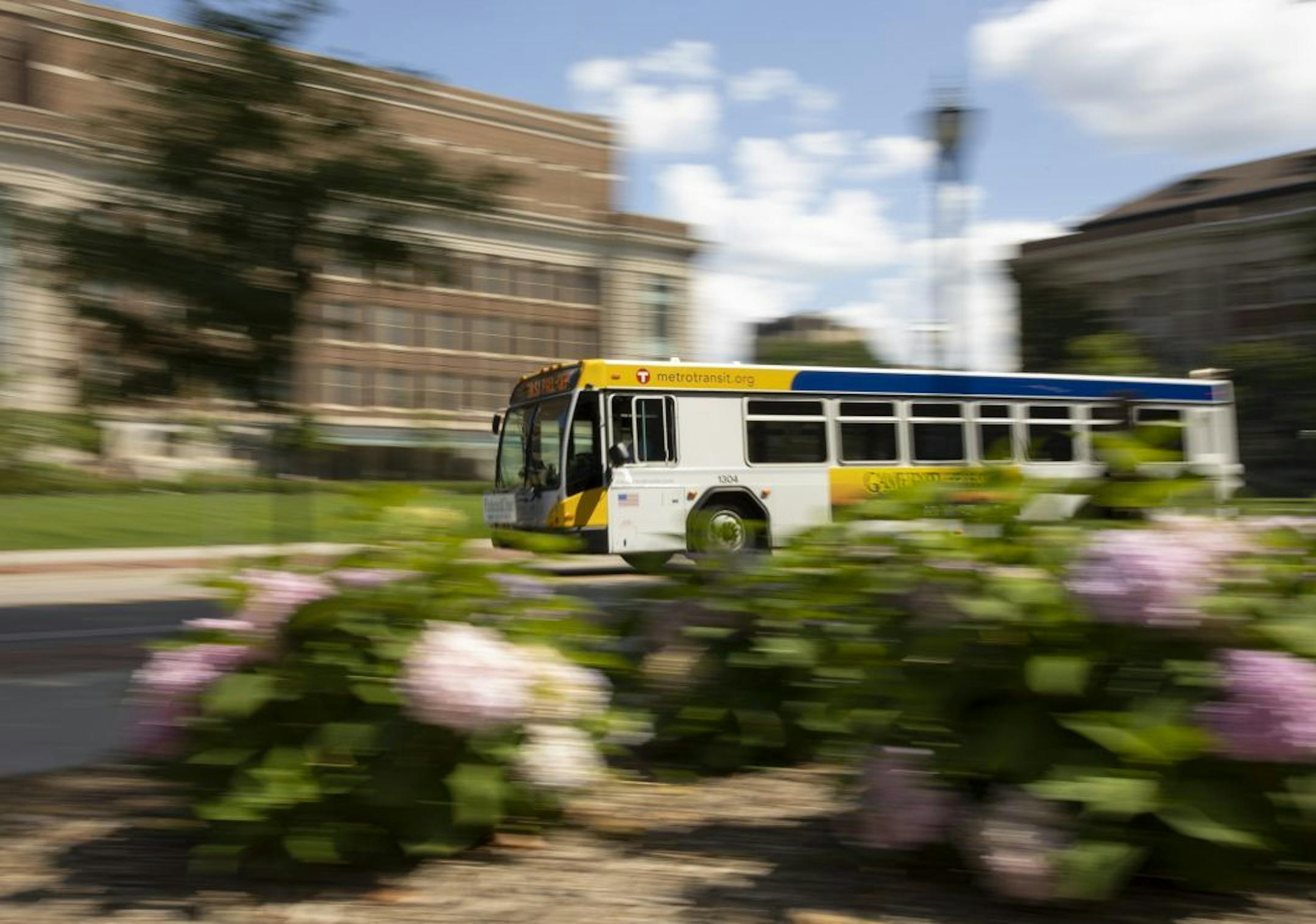 A route 3 bus on the University of Minnesota campus Monday Tuesday afternoon.