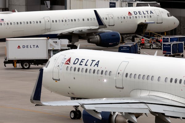 Airport police responded to a Delta flight arrival from Tampa, Fla., on Monday