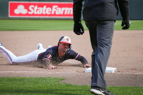 Twins infielder Kyle Farmer has struggled to get on base of his own volition so far this season.