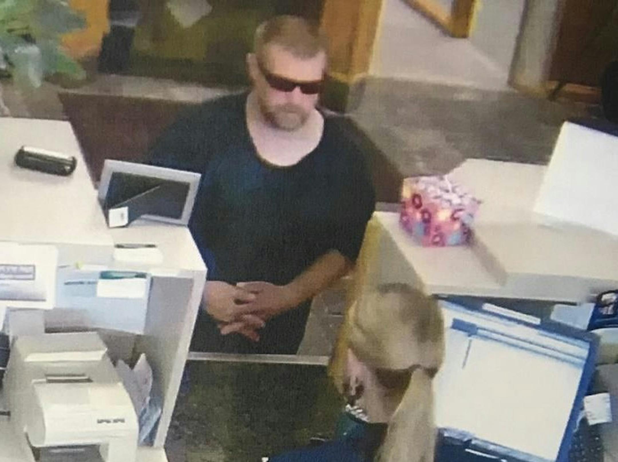 This man held up a bank in Rosemount on Tuesday.