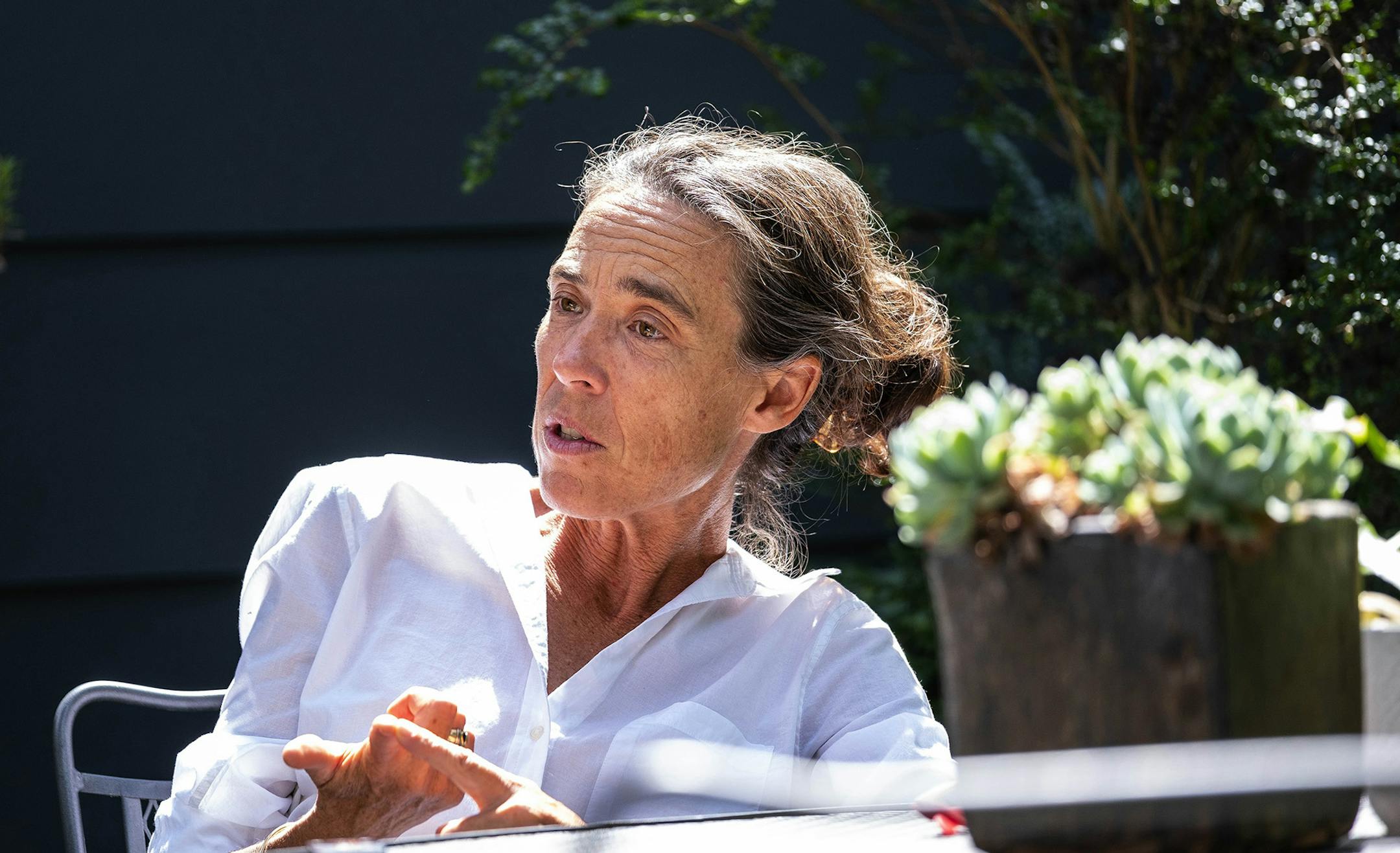 Helping people in need has been Karin Huster's dream since she was a child. "There are people who are put in situations of extreme fragility, vulnerability -- they're scared and they need help," Huster said. "That's why people need to care, because it's just fundamental. Fundamentally, we're all human beings." (Dean Rutz/The Seattle Times/TNS) ORG XMIT: 1414053 ORG XMIT: MIN1909060334526762