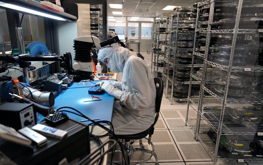 Minnesota Senator Amy Klobuchar and Representative Dean Phillips took a tour of SkyWater Technology in Bloomington with CEO Tom Sonderman Tuesday morning. The visit was used to discuss U.S. manufacturing competitiveness and supply constraints in chip manufacturing.