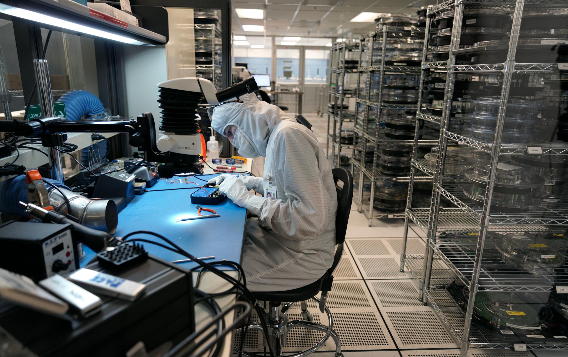 Minnesota Senator Amy Klobuchar and Representative Dean Phillips took a tour of SkyWater Technology in Bloomington with CEO Tom Sonderman Tuesday morning. The visit was used to discuss U.S. manufacturing competitiveness and supply constraints in chip manufacturing.