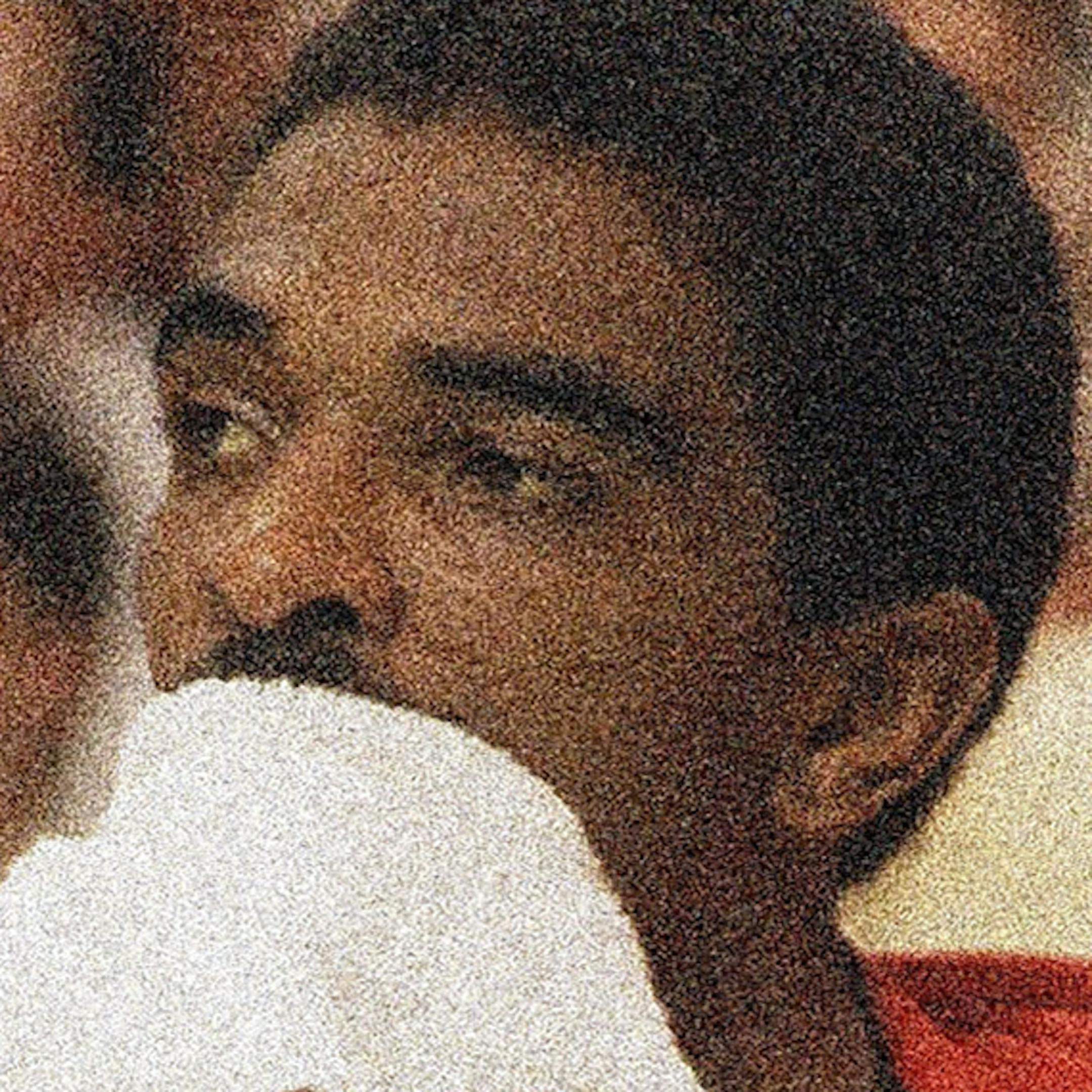 Houston Rockets players Ralph Sampson, right, and Robert Reid, left, sit on the bench during the closing moments of their teamís 112-100 loss to the Boston Celtics in the NBA playoff game in the Boston Garden on Monday, May 27, 1986. The win gave Boston a 1-0 edge in the league championship series. (AP Photo/Mike Kullen) ORG XMIT: APHS186618