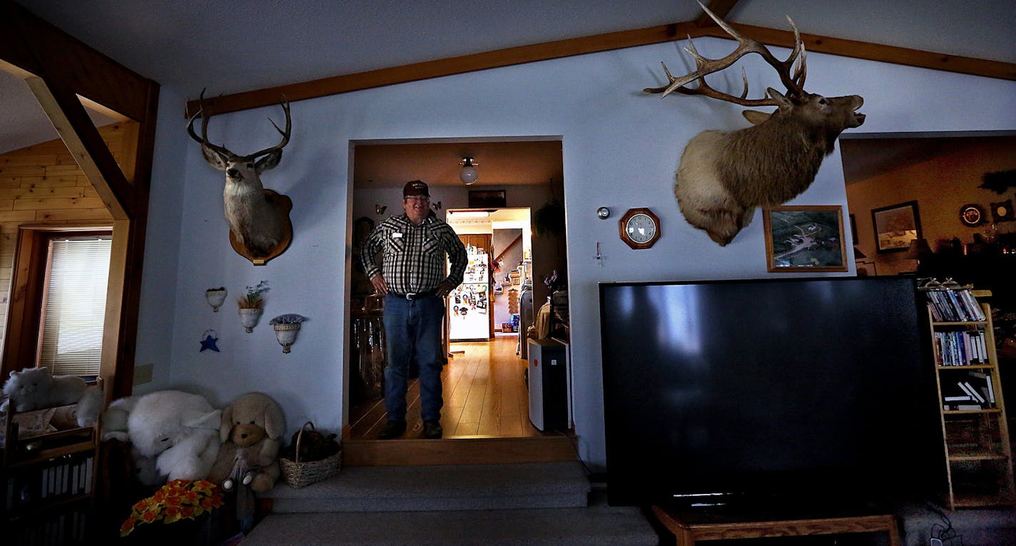 Paul Wisness (pictured) and his brother, Milo, own nearly 10,000 acres of land in McKenzie County, which includes more than 120 wells (although they do not own all of the mineral rights). ] (JIM GEHRZ/STAR TRIBUNE) / October 23, 2013, Keene, ND &#x201a;&#xc4;&#xec; BACKGROUND INFORMATION- PHOTOS FOR USE IN SECOND PART OF NORTH DAKOTA OIL BOOM PROJECT: Rounding up of cattle and branding calves is a tradition handed down through generations of North Dakotans in the spring each year. Families take