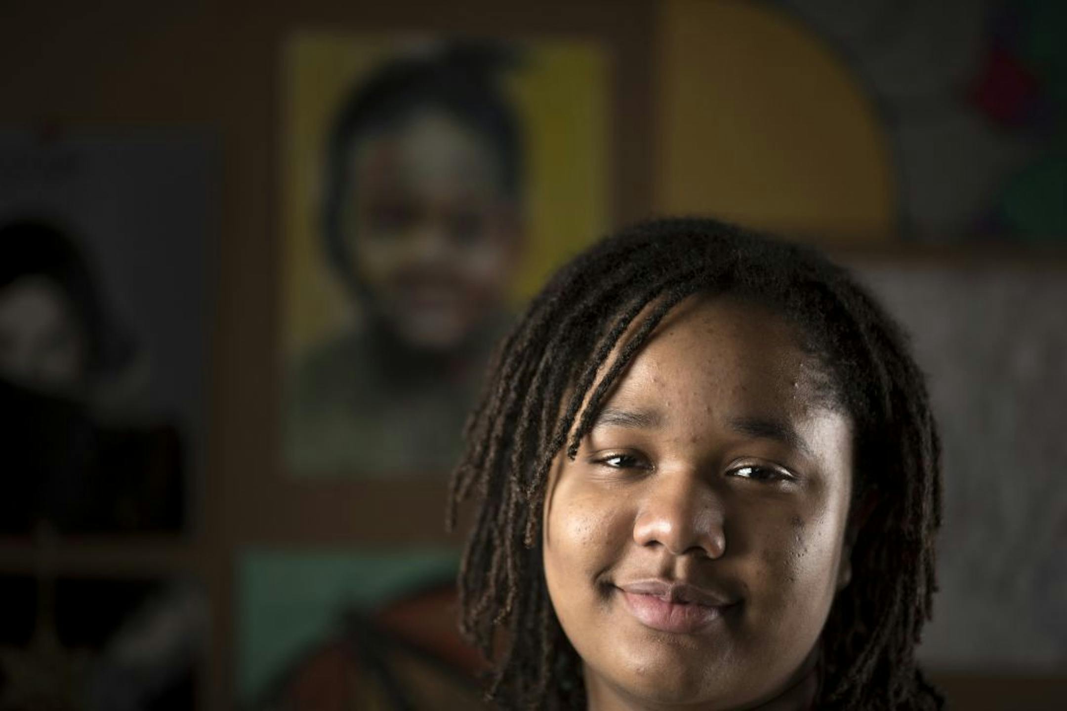 Asante Samuels 17, at her home in Minneapolis, Minnesota Thursday January 19, 2017.