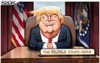 Sack cartoon: Oval Office mantra