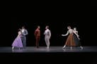 Jerome Robbins found inspiration in the piano works of composer Frederic Chopin. "In the Night" features three couples depicted at various stages in t