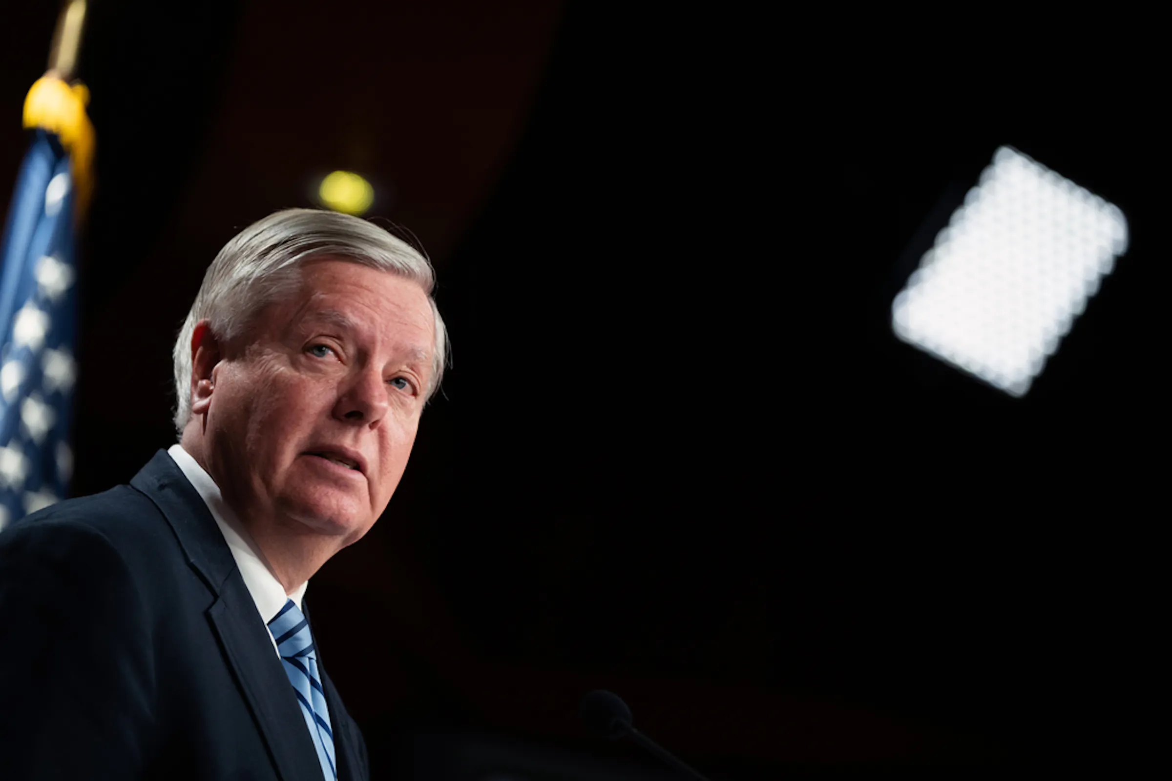 Video by left-wing group claims the late Lindsey Graham paid men for sex