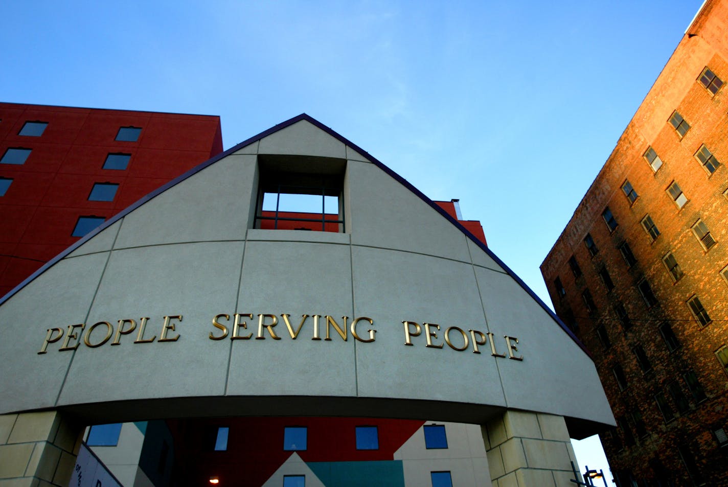 Minneapolis, MN 9/16/2002 People Serving People - People Serving People shelter in downtown Minneapolis.