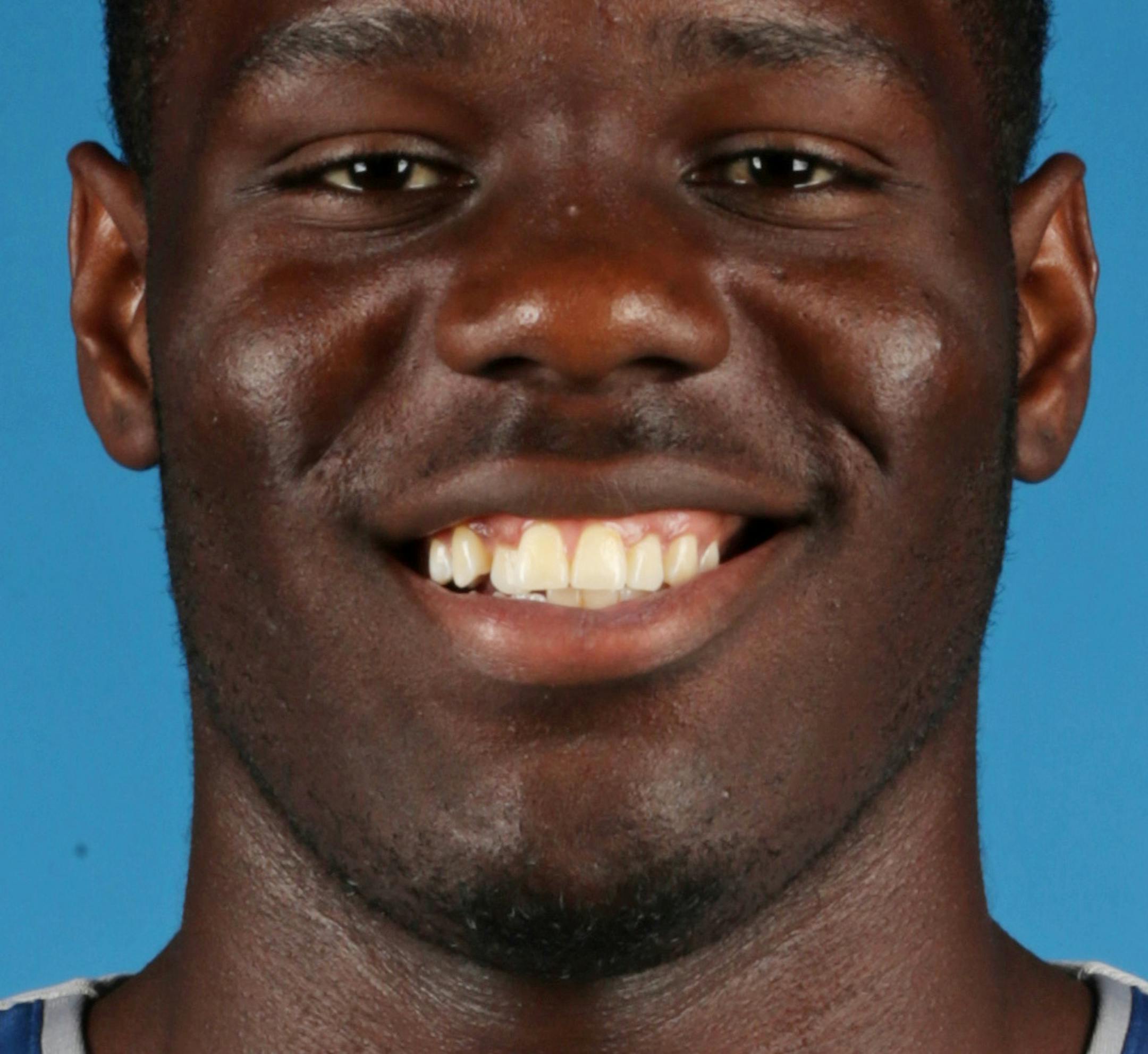 Minnesota Timberwolves' Anthony Bennett poses for media day photos Monday, Sept. 29, 2014, in Minneapolis. (AP Photo/Jim Mone) ORG XMIT: MP10