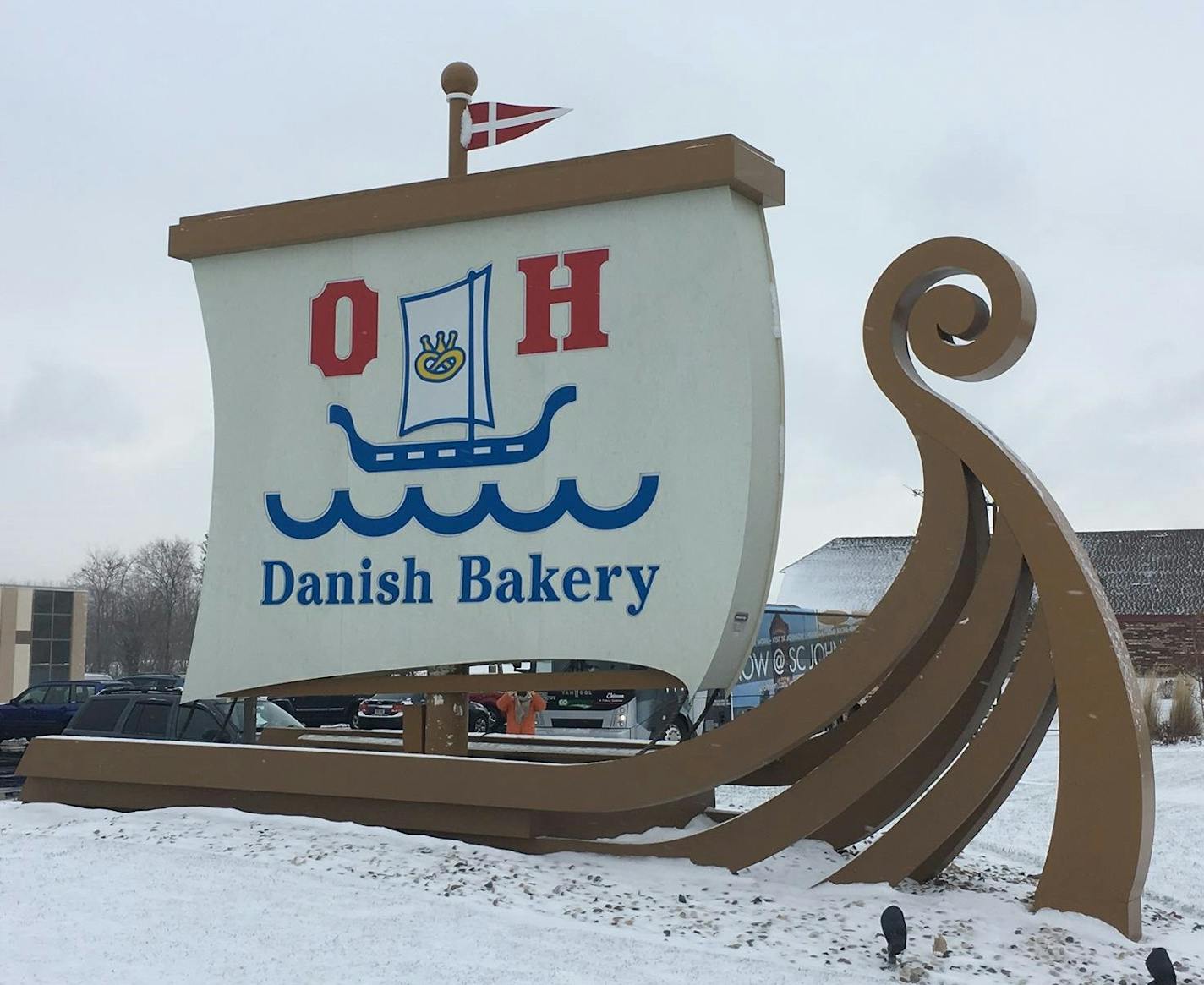 Boat sign: O&H Bakery in Racine, Wis. Photo by Rick Nelson