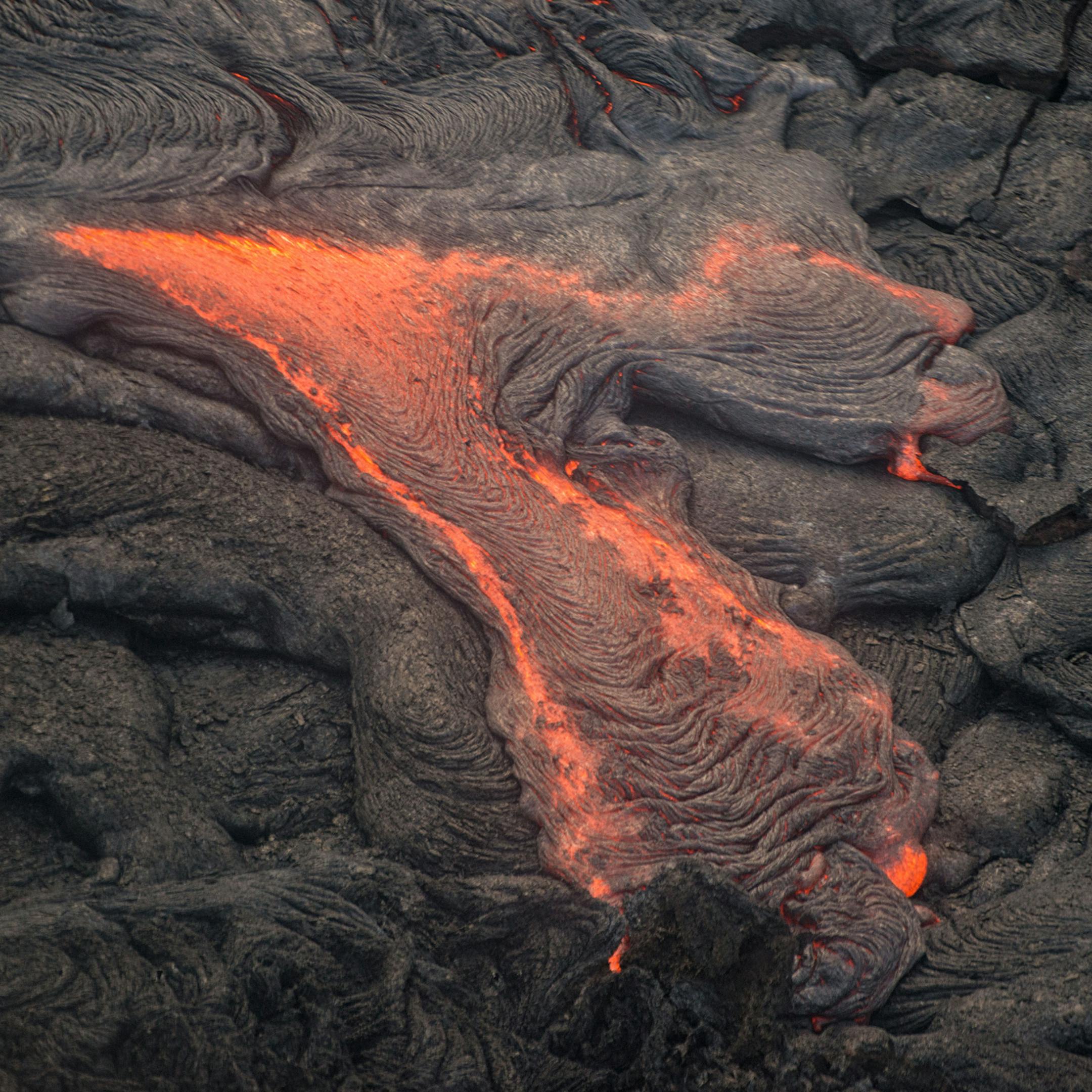 Lava flows on the Island of Hawaii. Island of Hawaii Visitors Bureau (IHVB) / Tyler Schmitt