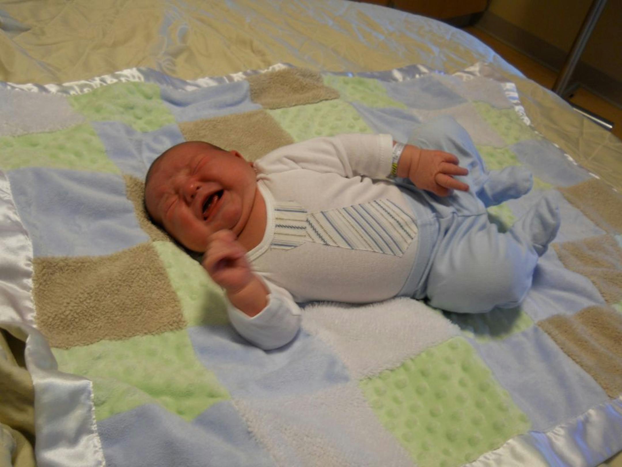 Asher Stewardson was born Jan. 26, 2012, weighing 13 pounds, 13 ounces. He measured 23 1/2 inches. He is believed to be the biggest baby ever born at Mercy Hospital without a surgical delivery.