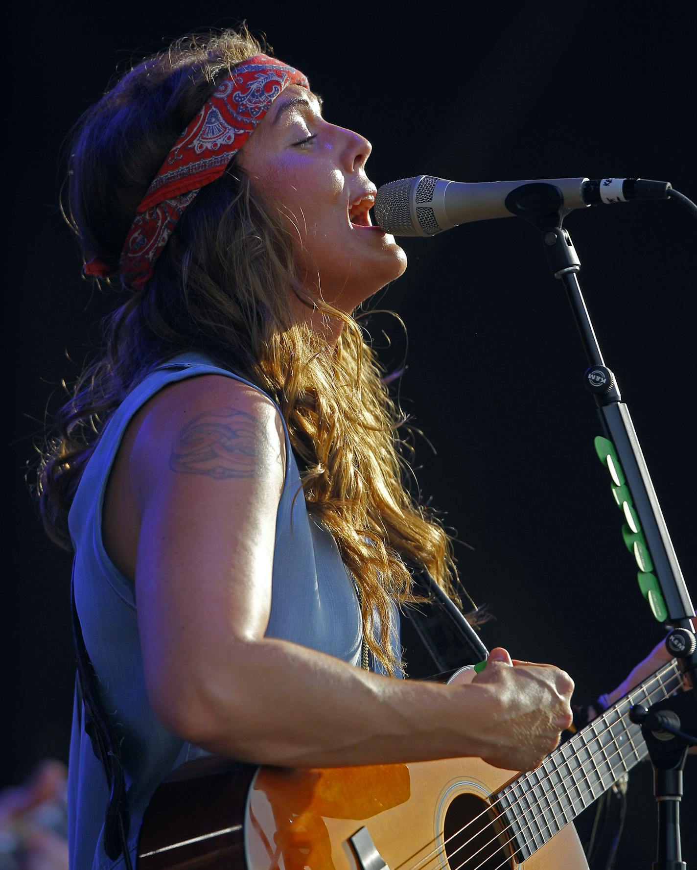 Brandi Carlile performs at the Bonnaroo Music and Arts Festival on Sunday, June 14, 2015 in Manchester, Tenn. (Photo by Wade Payne/Invision/AP)