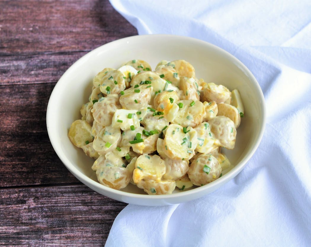 This classic potato salad will win the hearts of picnicgoers.
