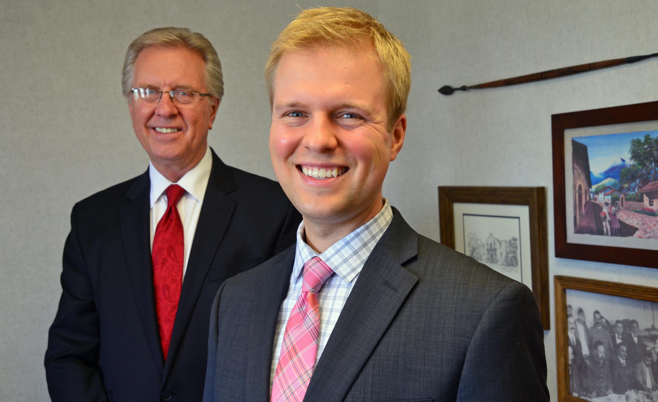 Wally and Andy Kocemba, father-and-son owners of Calhoun Companies at their corporate headquarters in Edina, Minn on Tuesday June 25, 2013. ] Richard.Sennott@startribune.com Richard Sennott/Star Tribune Edina Minnesota Tuesday 6/25/13) ** (cq)