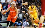 Minnesota Lynx guard Rachel Banham and Andre Hollins combined for more than 600 three-pointers at the University of Minnesota during their career.
