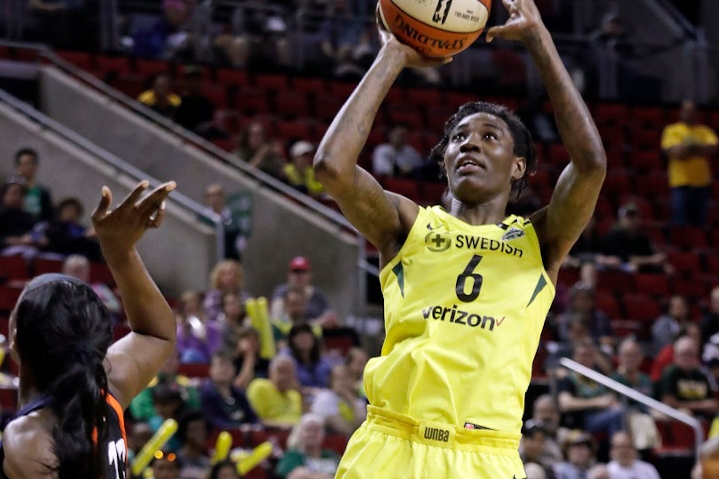 Natsha Howard is averaging 14 points per game for Seattle.