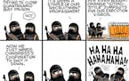 Sack cartoon: Guantanamo